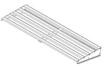 Full-size wooden rack for upper deck KS70 STANDARD (1,3)